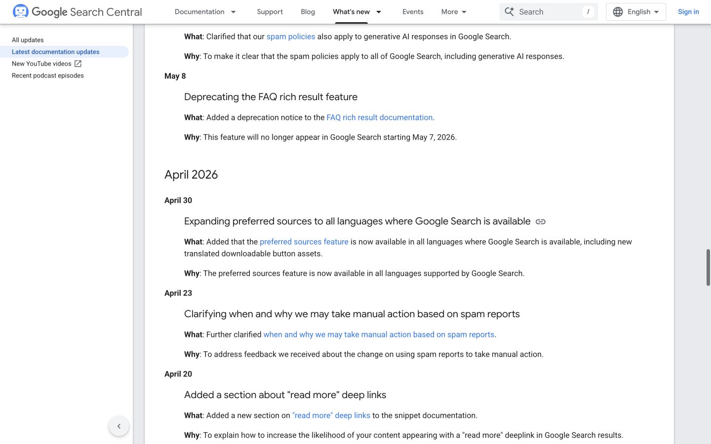 Google Faq Answer public page at a desktop viewport