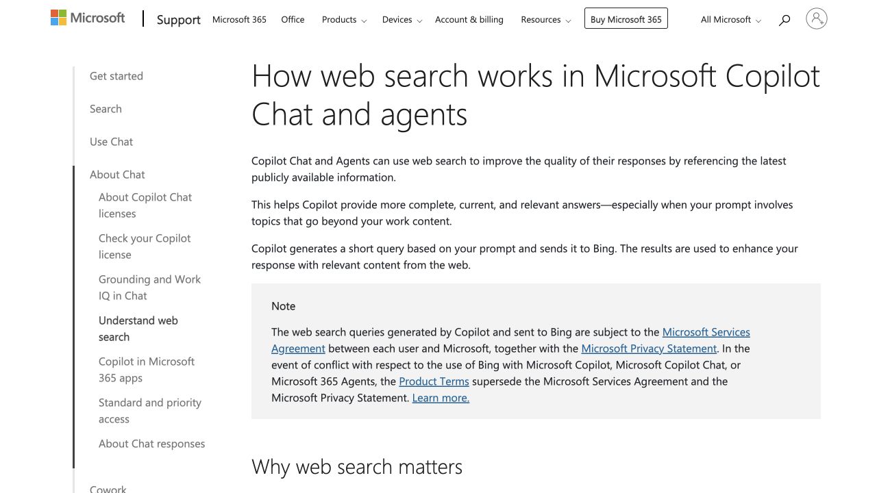 Copilot public source page at a desktop viewport