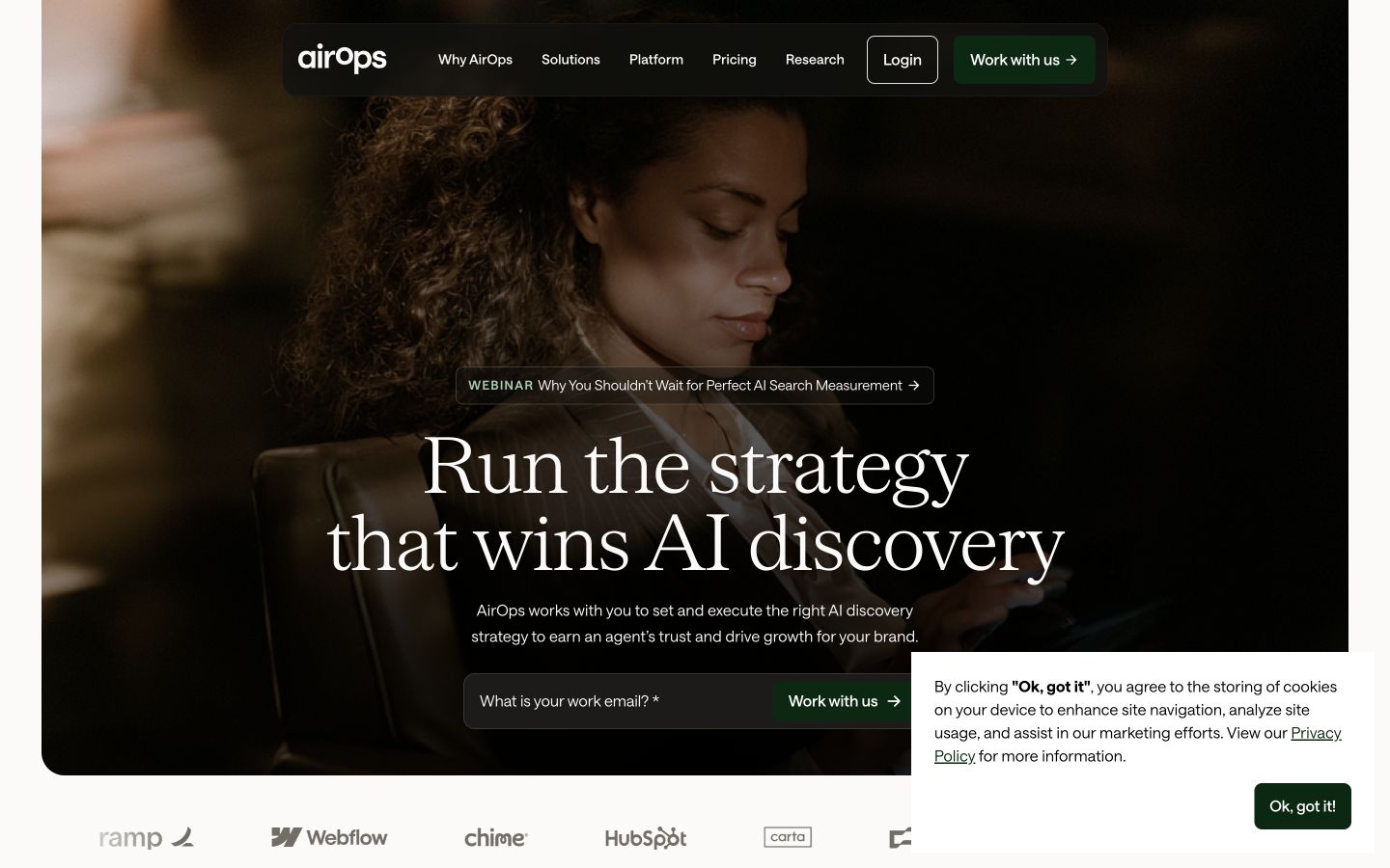 Airops public page shown at a desktop viewport