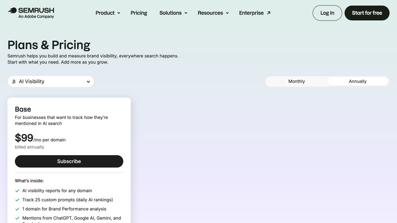 Semrush public source page at a desktop viewport