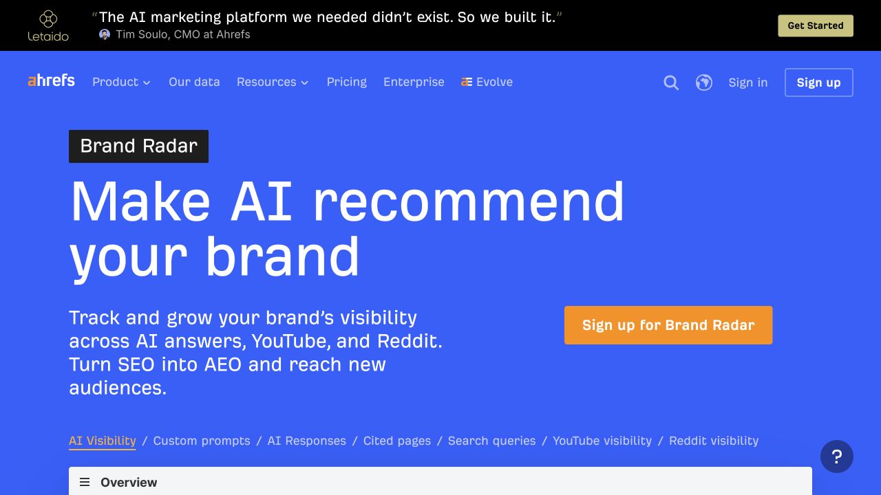 Ahrefs public source page at a desktop viewport