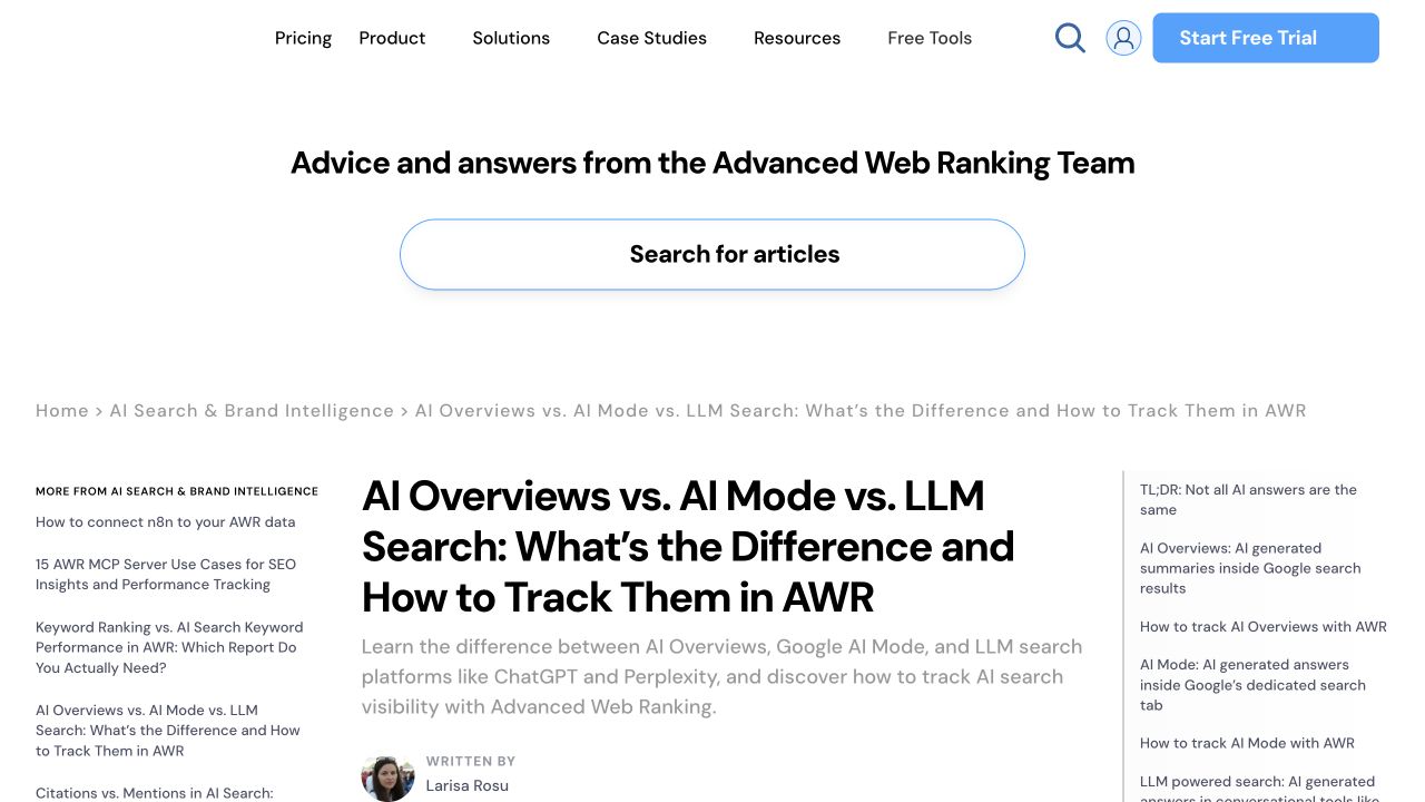 Awr public source page at a desktop viewport