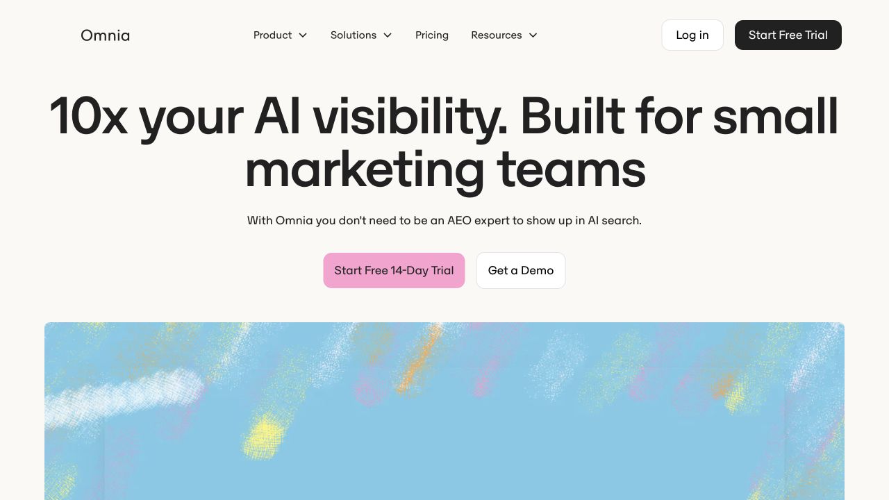 Omnia public source page at a desktop viewport