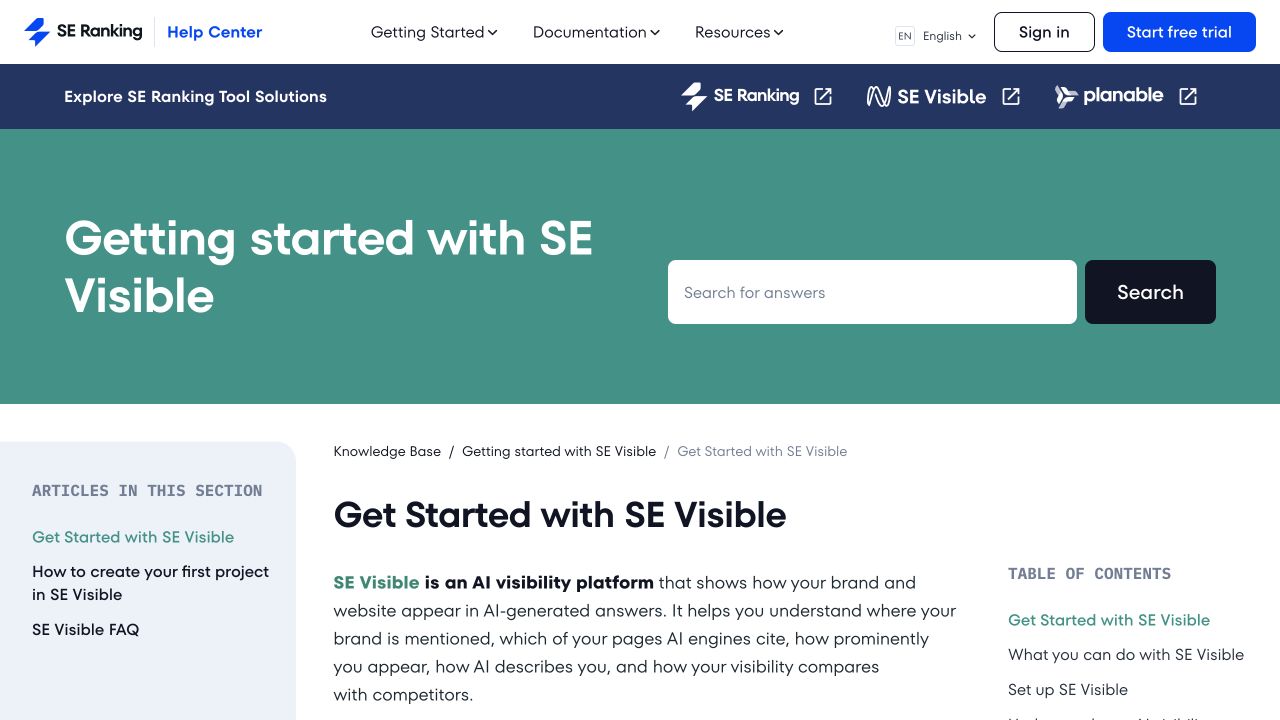Seranking public source page at a desktop viewport