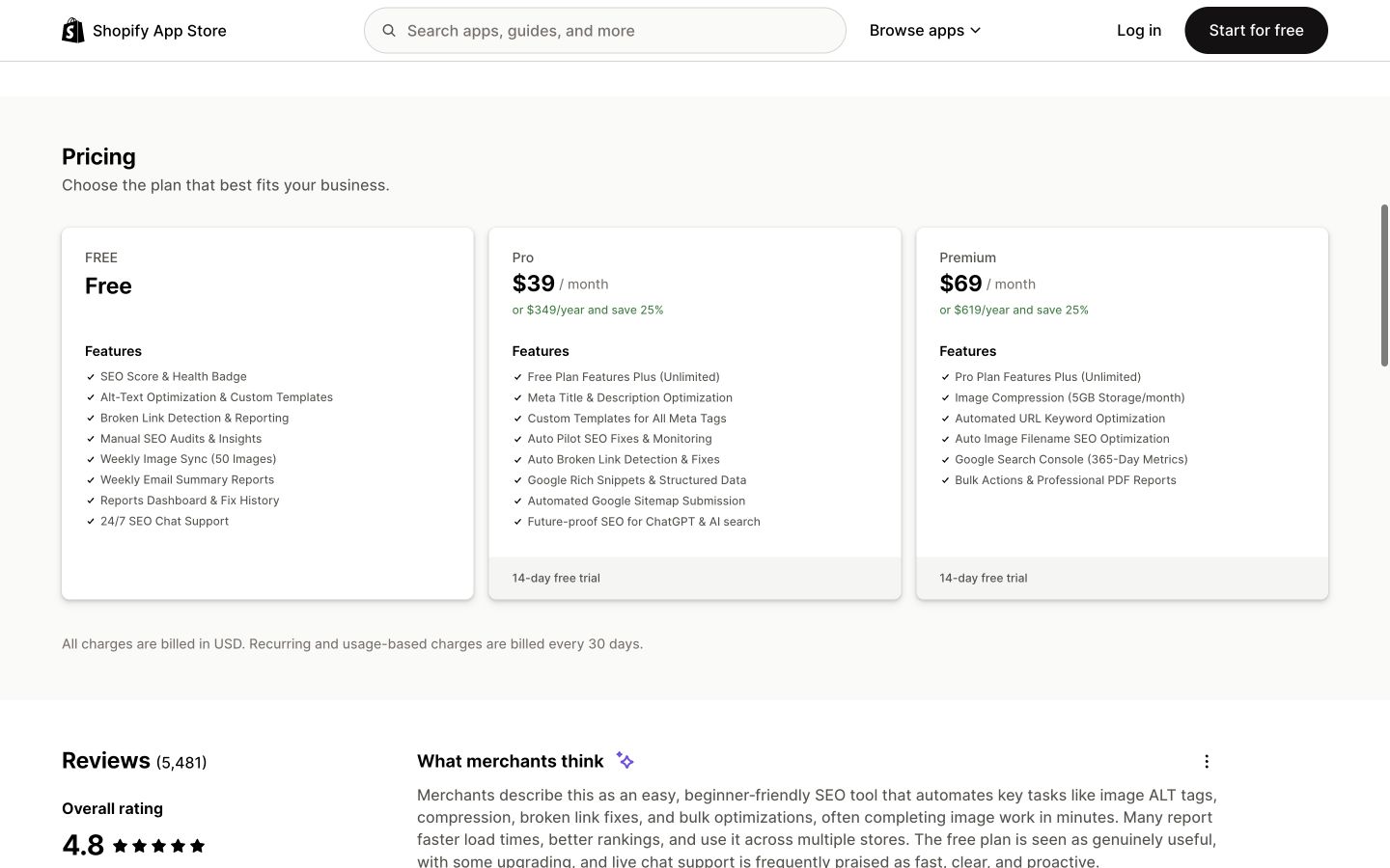 Shop Booster public page shown at a desktop viewport