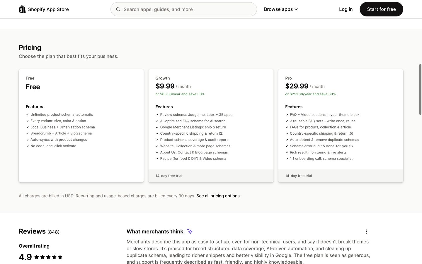 Shop Webrex public page shown at a desktop viewport