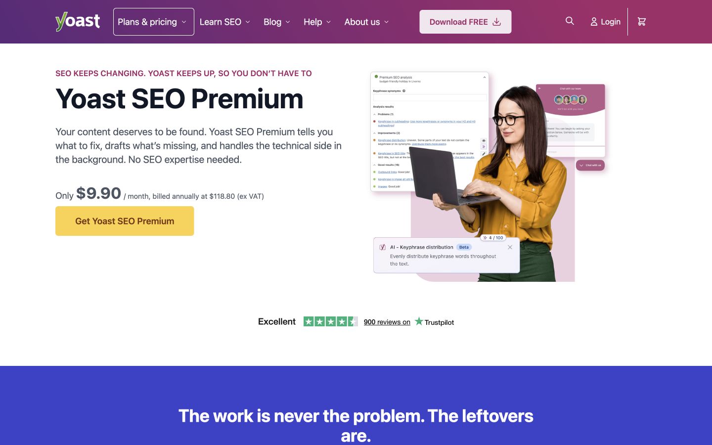 Yoast public page shown at a desktop viewport