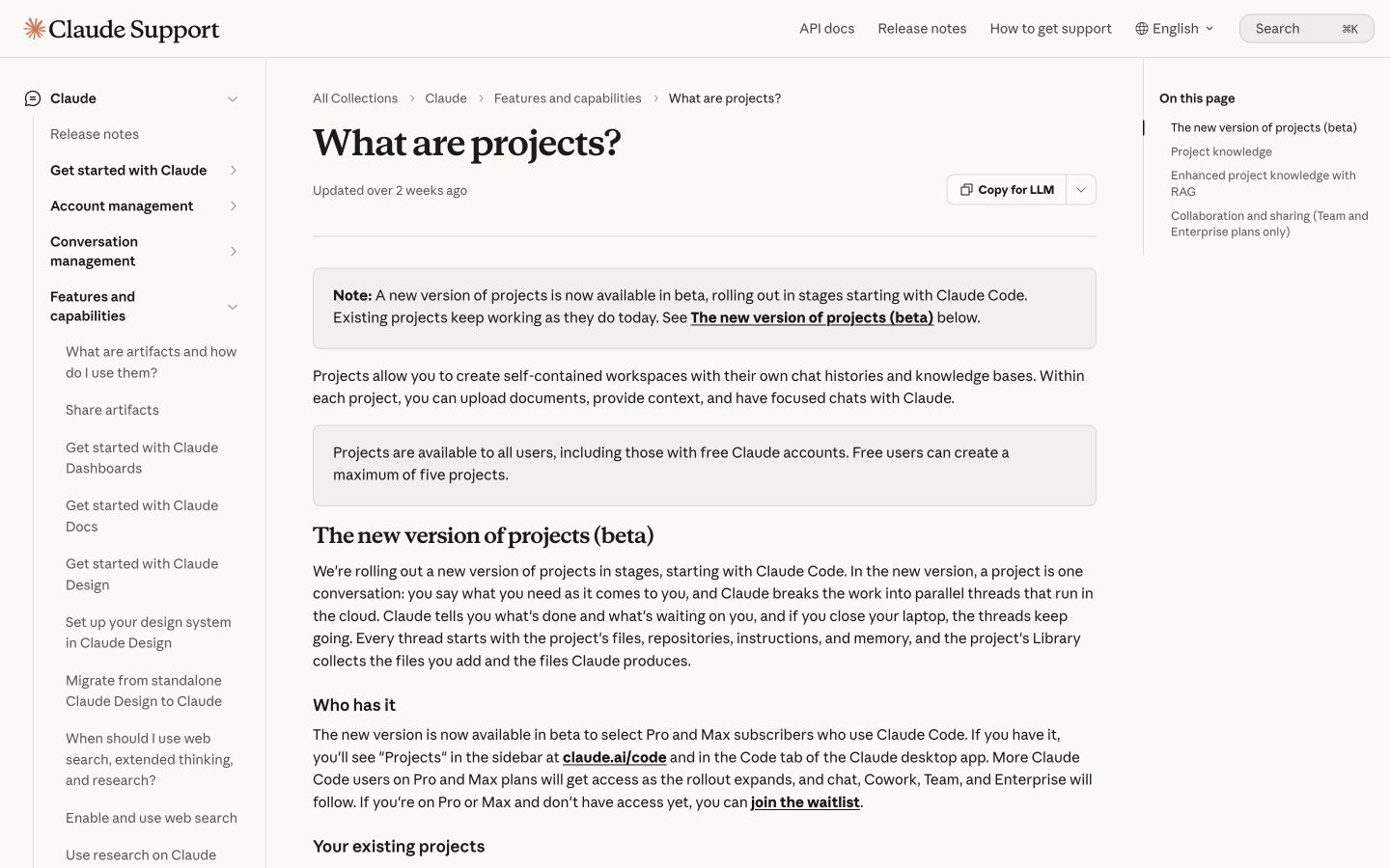 Claude Projects public page captured at a desktop viewport