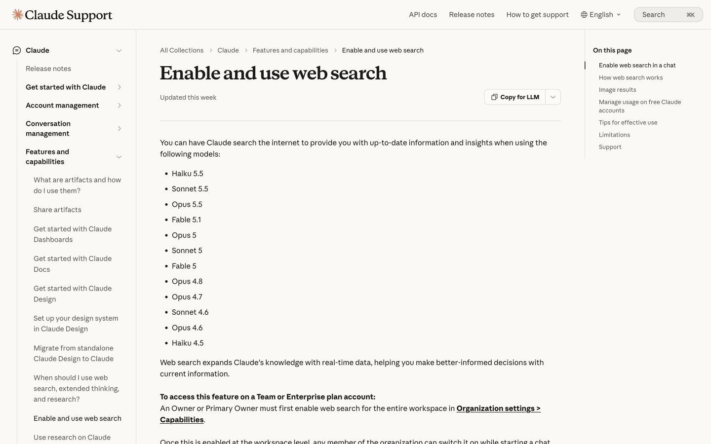 Claude Search public page captured at a desktop viewport