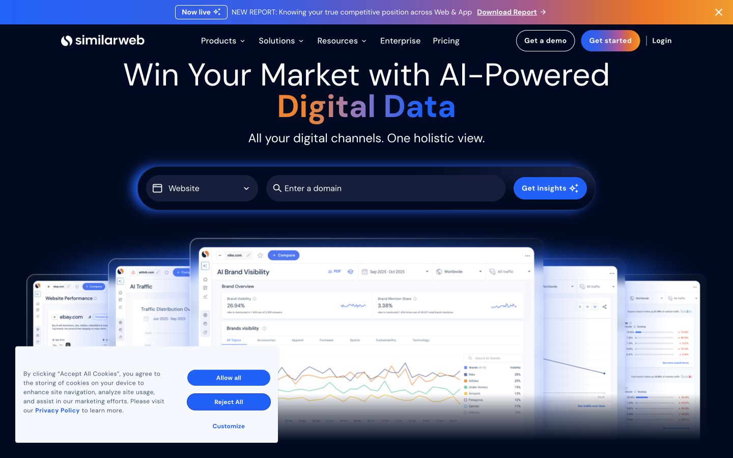 Similarweb public page shown at a desktop viewport