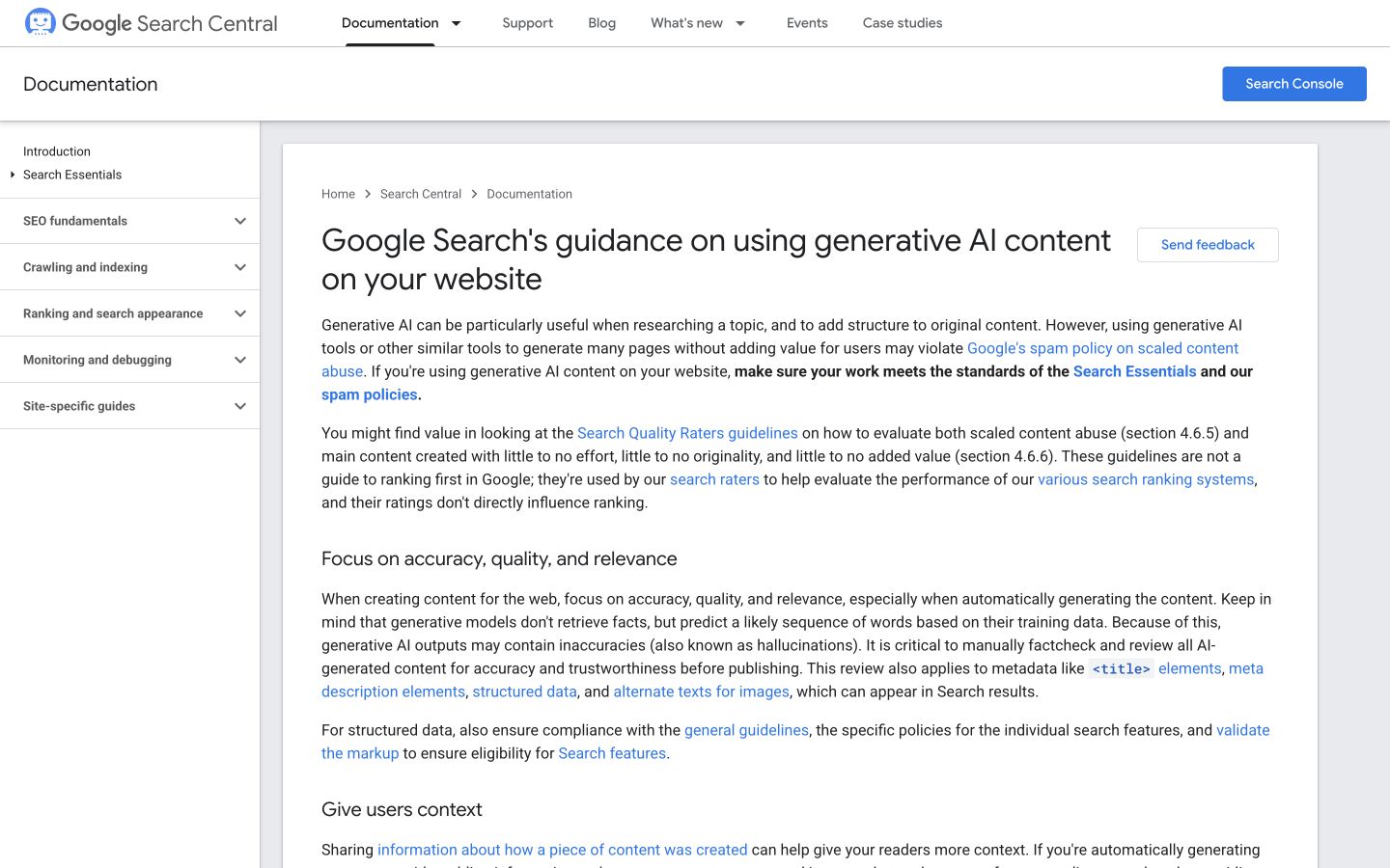 Google Genai public page captured at a desktop viewport