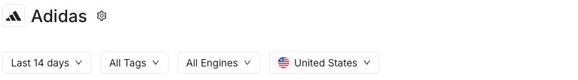 OtterlyAI example report with date, tag, engine, and country filters