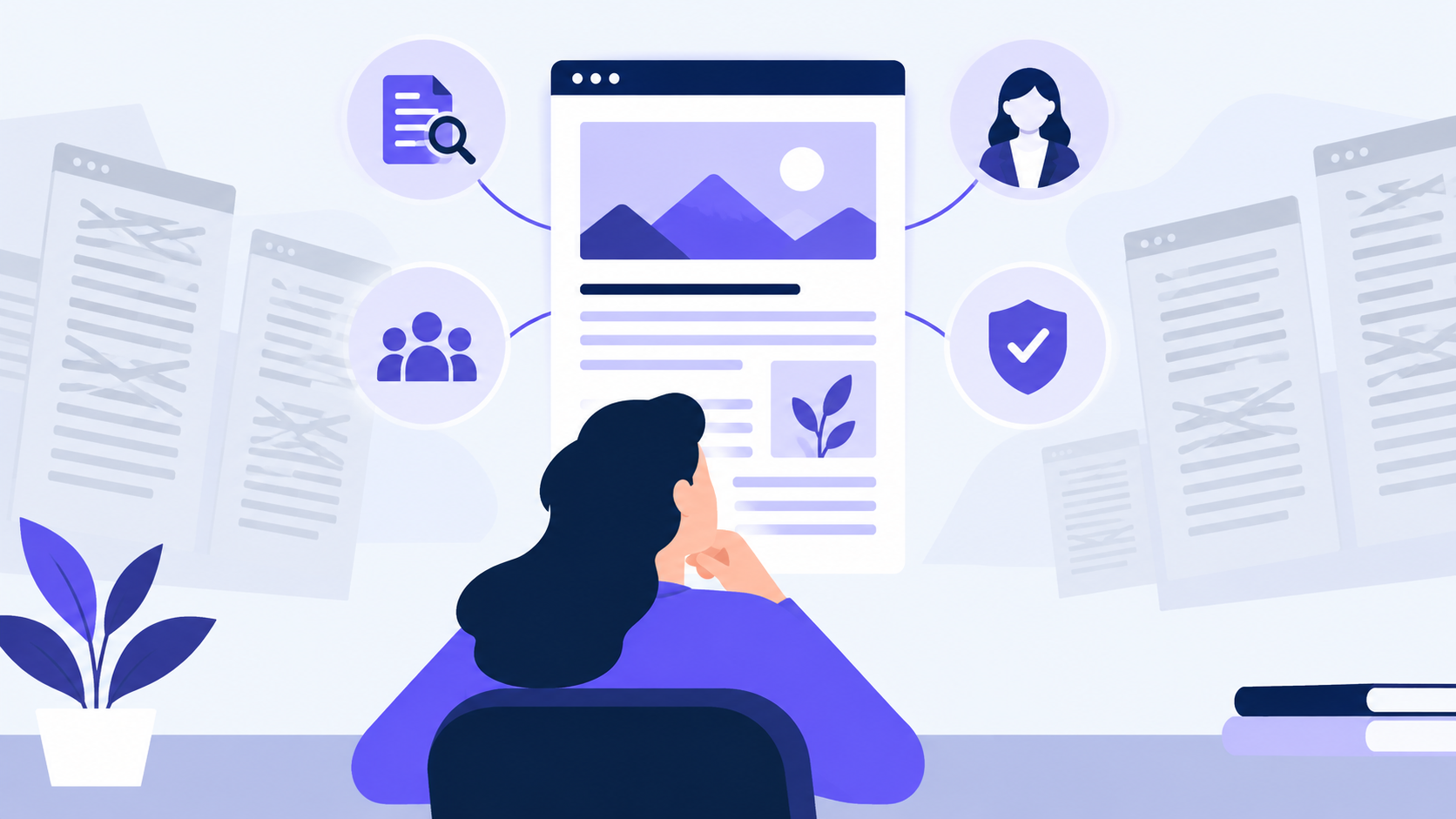 An editor evaluating an article for evidence, authorship, and reader value