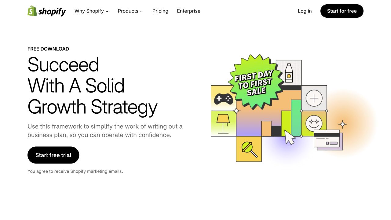 Shopify business-plan resource offer and its product trial action